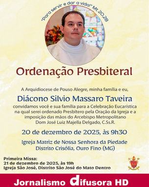 Arquidiocese ganha novo Padre: