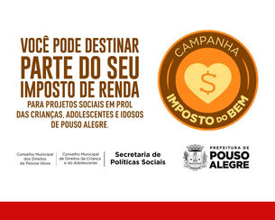 Pouso Alegre incentiva doação de imposto a projetos sociais municipais