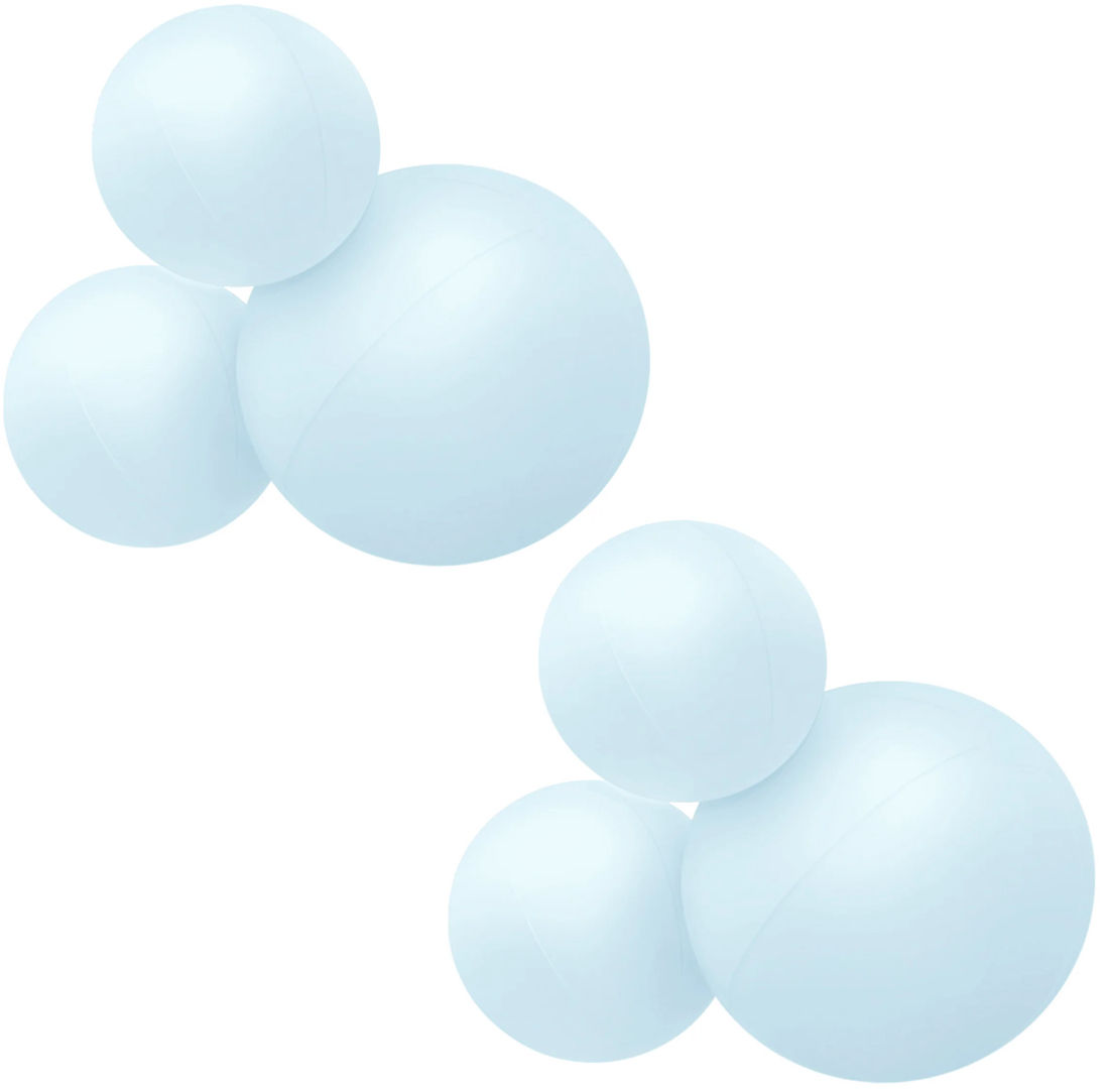 3-Cluster 2 Pack Sky (Matte)