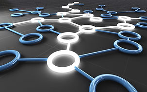 A close-up of a network