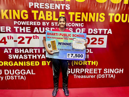 Janvi Garg clinched maiden Title U15-Delhi