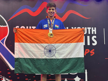 Gold Medalist in Under 19 Boys Singles