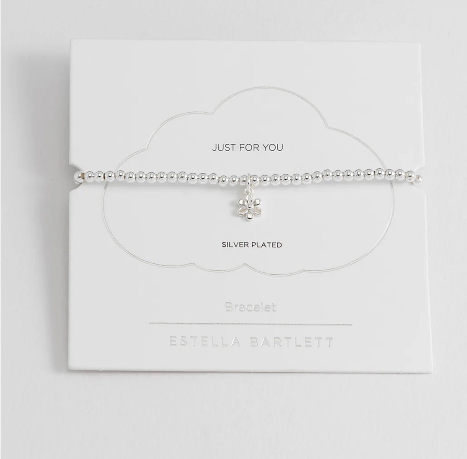 Estella Bartlett Sienna Beaded Open Petal Flower Charm Bracelet