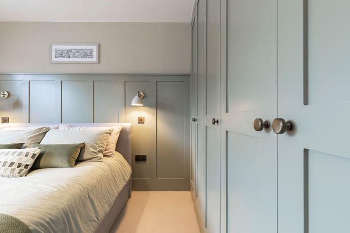 refreshed storage units painted Gloucestershire home