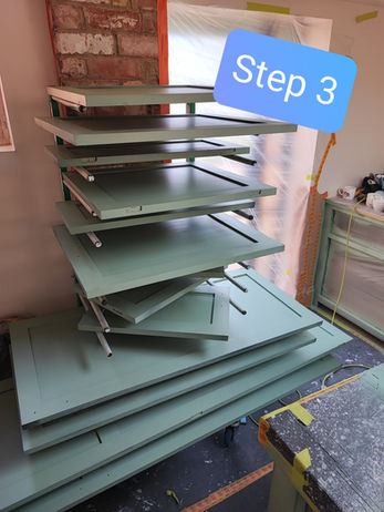 sprayed kitchen doors factory smooth Cheltenham