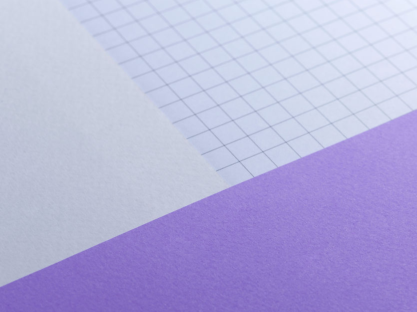 Grid And Purple Paper