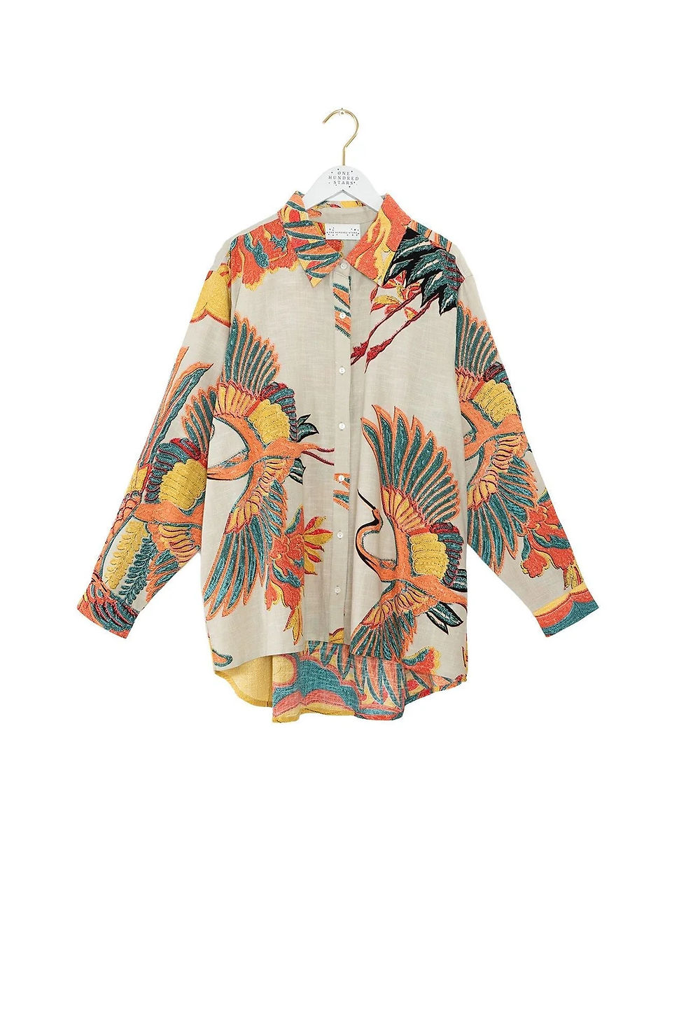 Thumbnail: Crane Stone Oversized Shirt