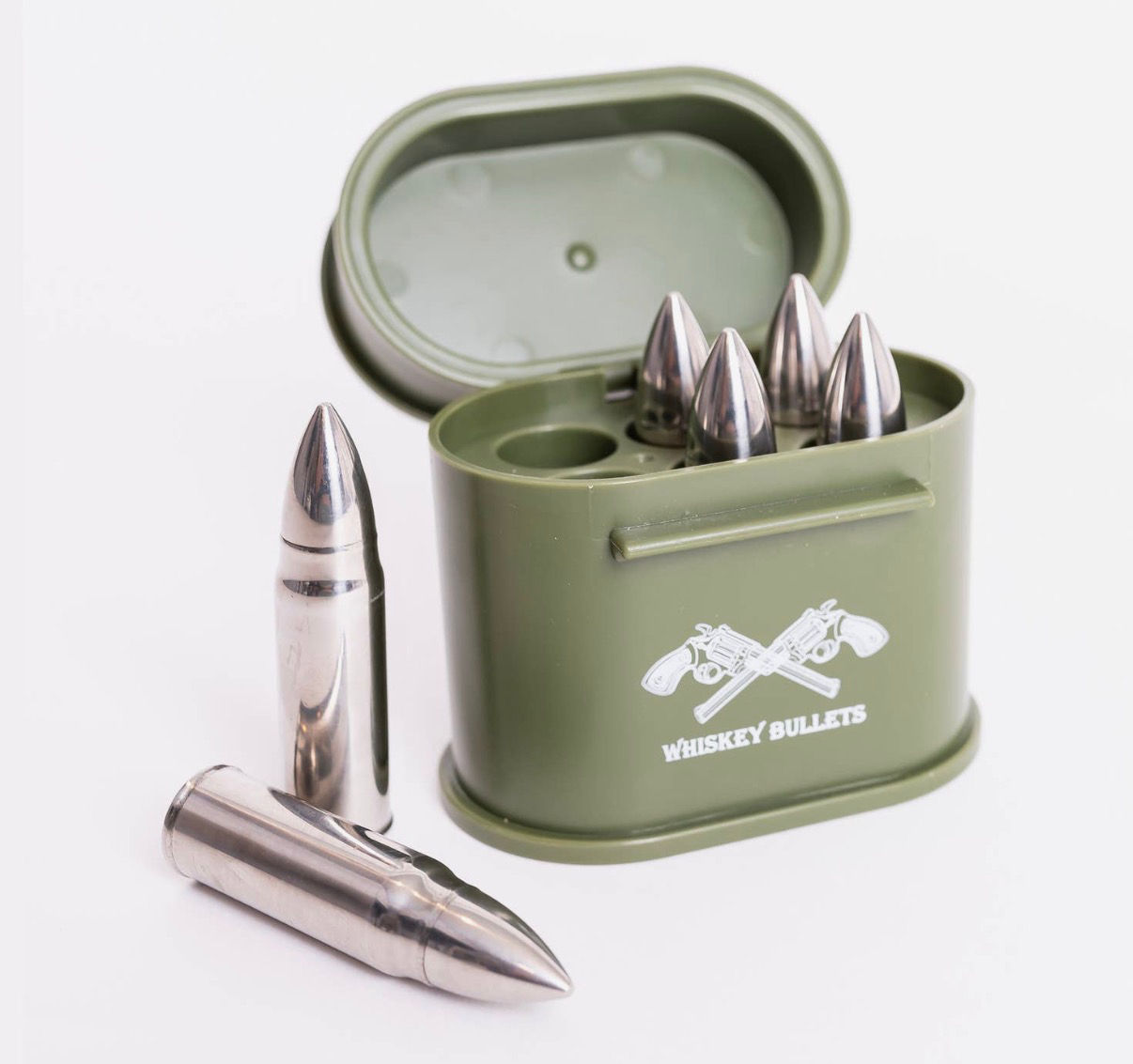 Whiskey Bullets | 6-Piece Stainless Ice Chilling Cubes