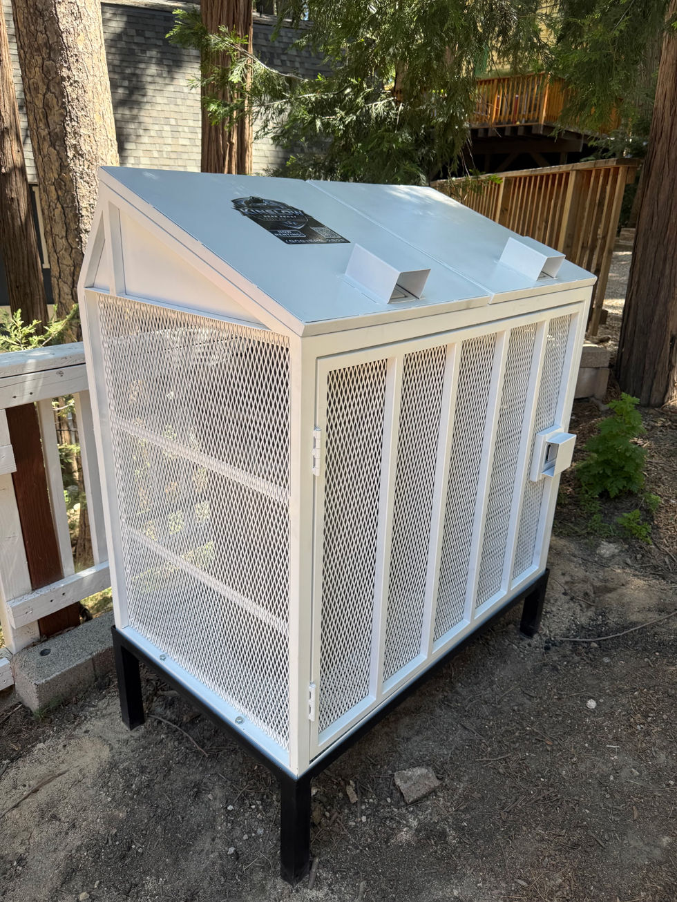 Installed 2 Can Trash Enclosure