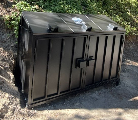 3 Can Solid Sides Standard Matte Black 1