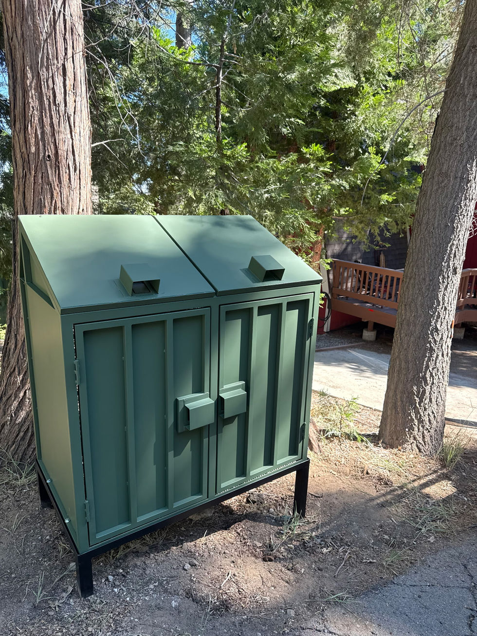 Heather Perry - 664 Circle Dr Lake Arrowhead - 2 Can Trash Enclosure 1
