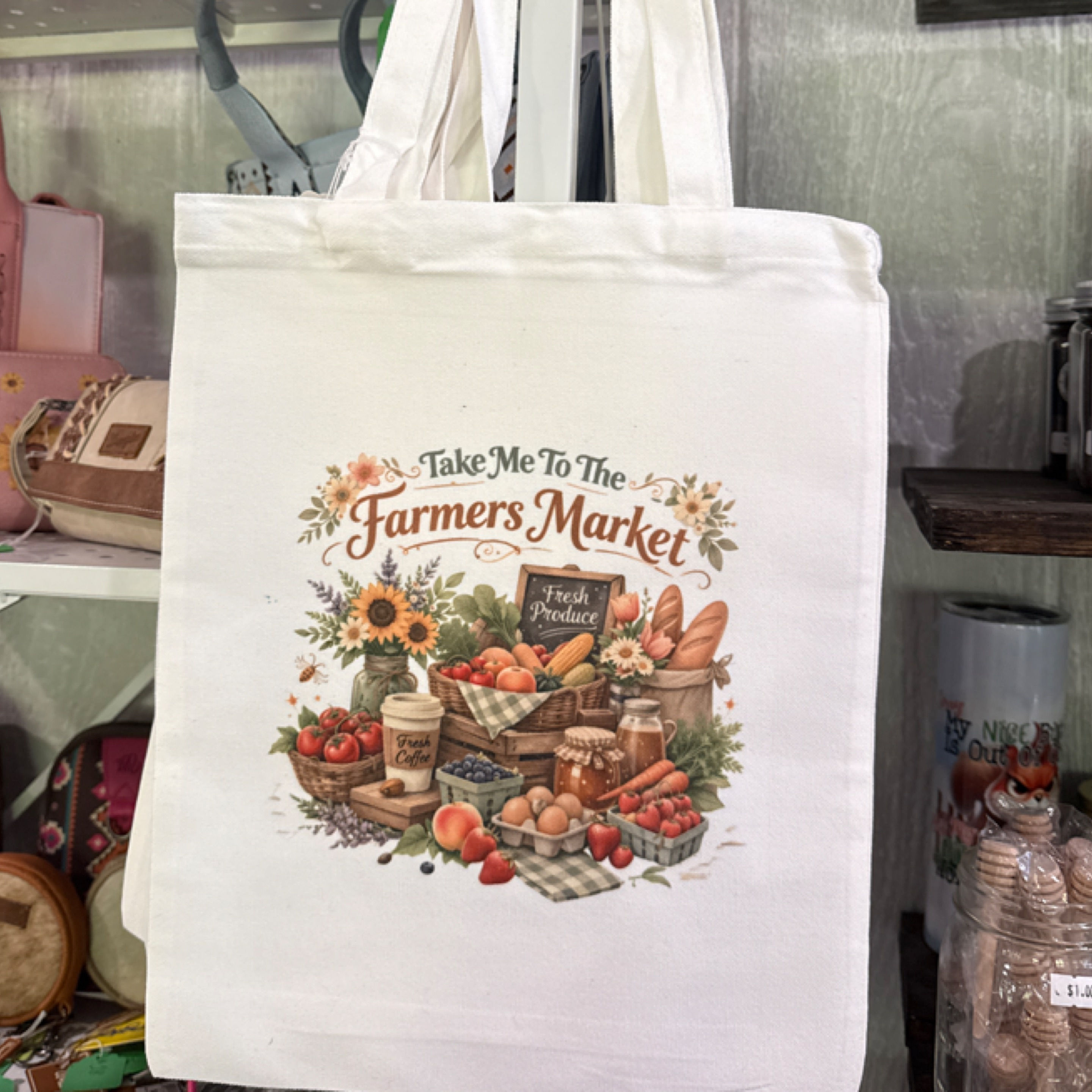 Take Me To The Farmers Market Tote Bag