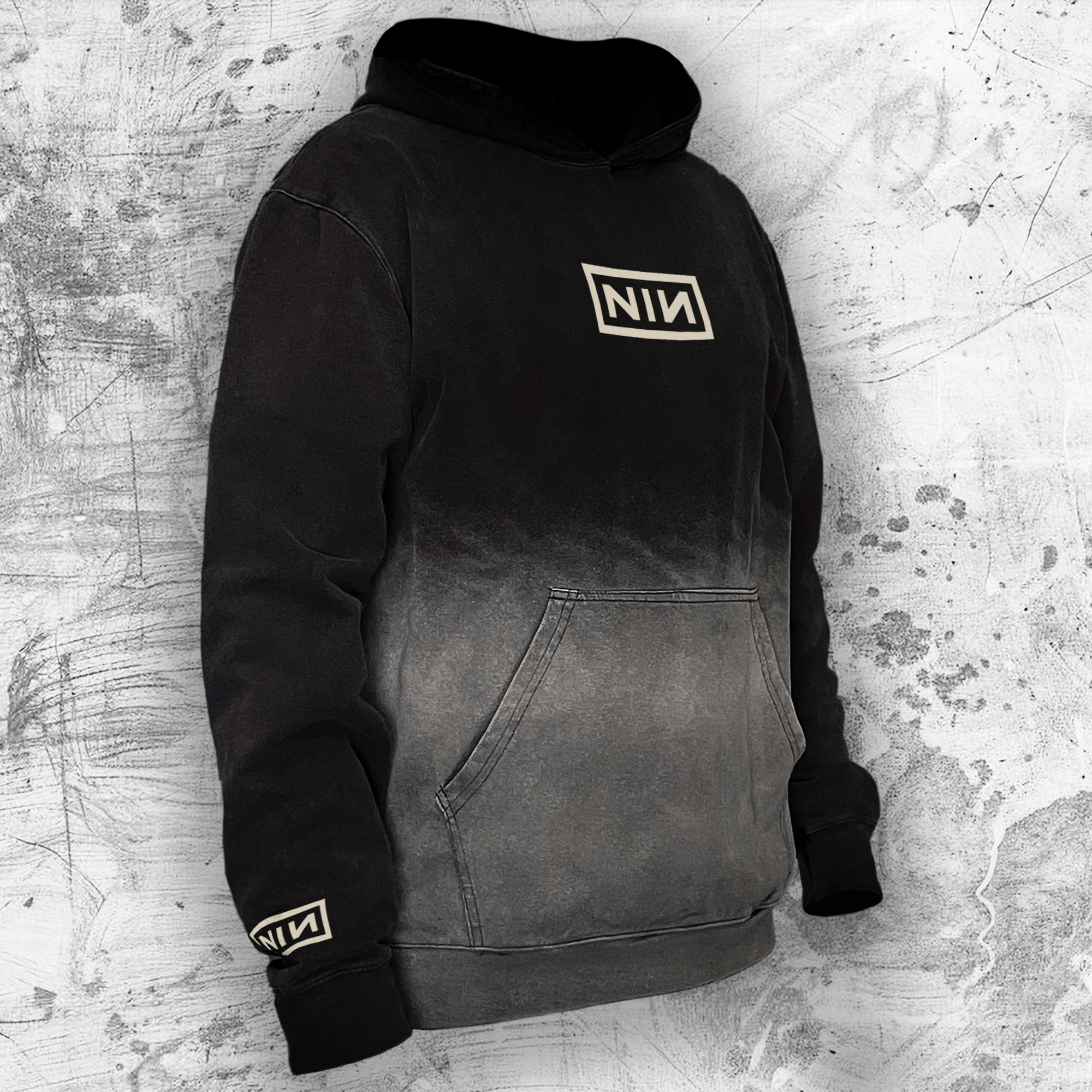 WASHED HOODIE NINE INCH NAILS - THE DOWNWARD SPIRAL EDICIÓN LIMITADA