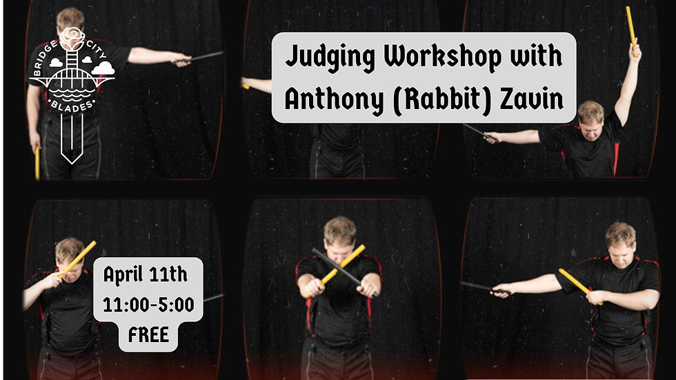 Judging Workshop with Anthony (Rabbit) Zavin