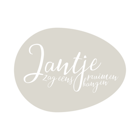Het logo van Jantje Zag Eens Pruimen Hangen uit Gulpen.