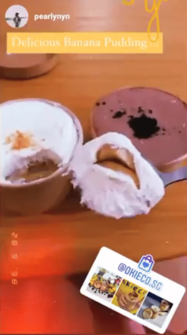 video of a customer's instagram story 