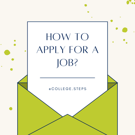 How To Apply for a Job? Part 1