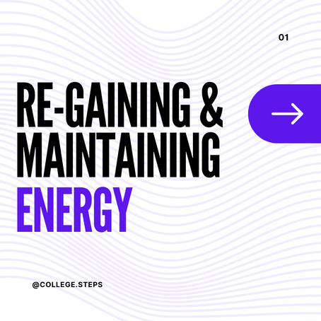 How To Re-Gain And Maintain Energy