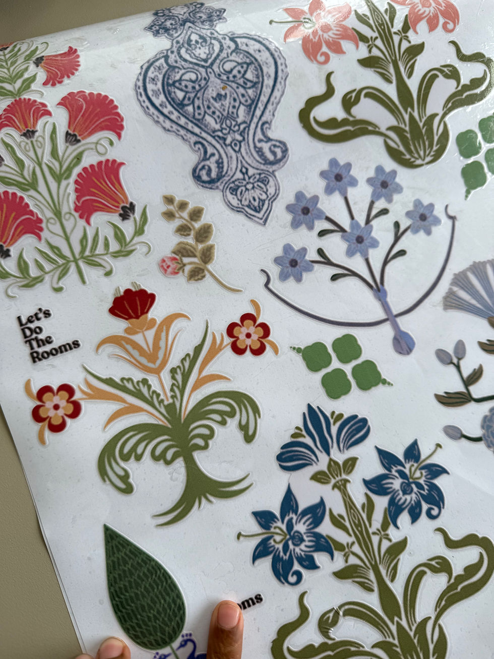Thumbnail: DIY Jaipuri Floral Motif Wall Stickers 
