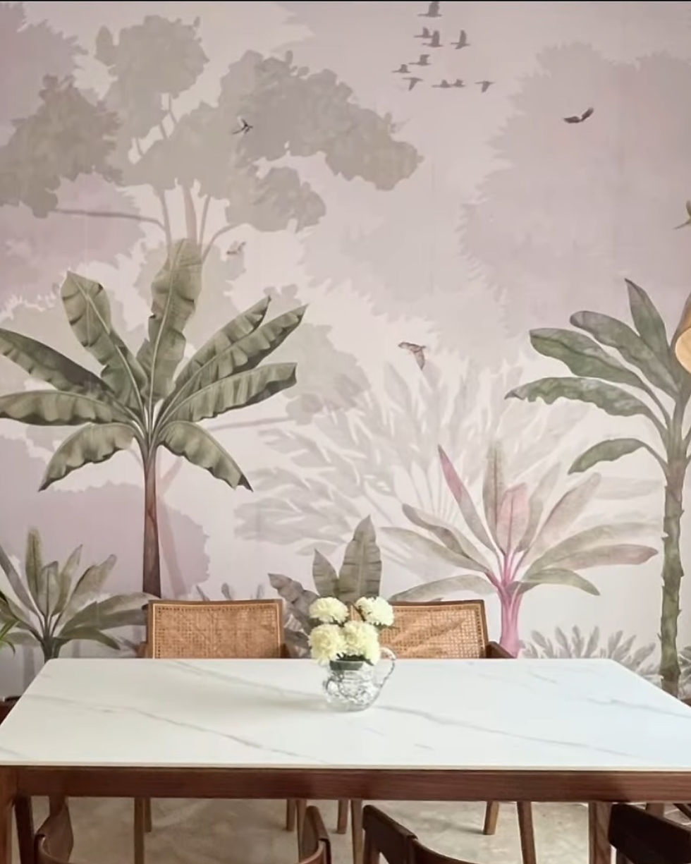 Thumbnail: DIY Full Wall Tropical Scene Wall Paper | Self Adhesive