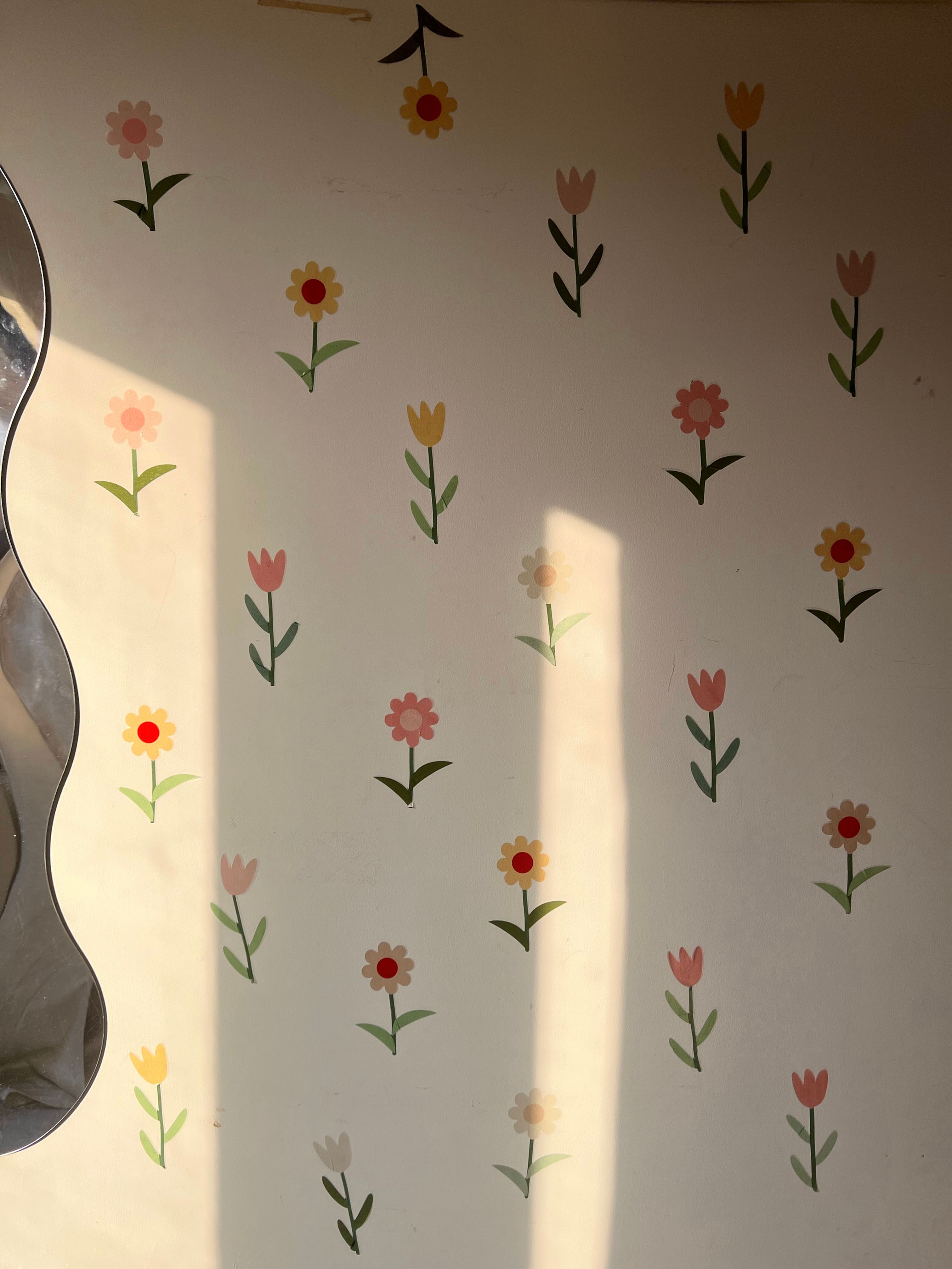 DIY Bohemian Flowers  Wall Sticker