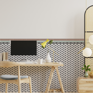 Traditional block print wall panel sticker, diy home decor, wall decals, easy DIY home makeover