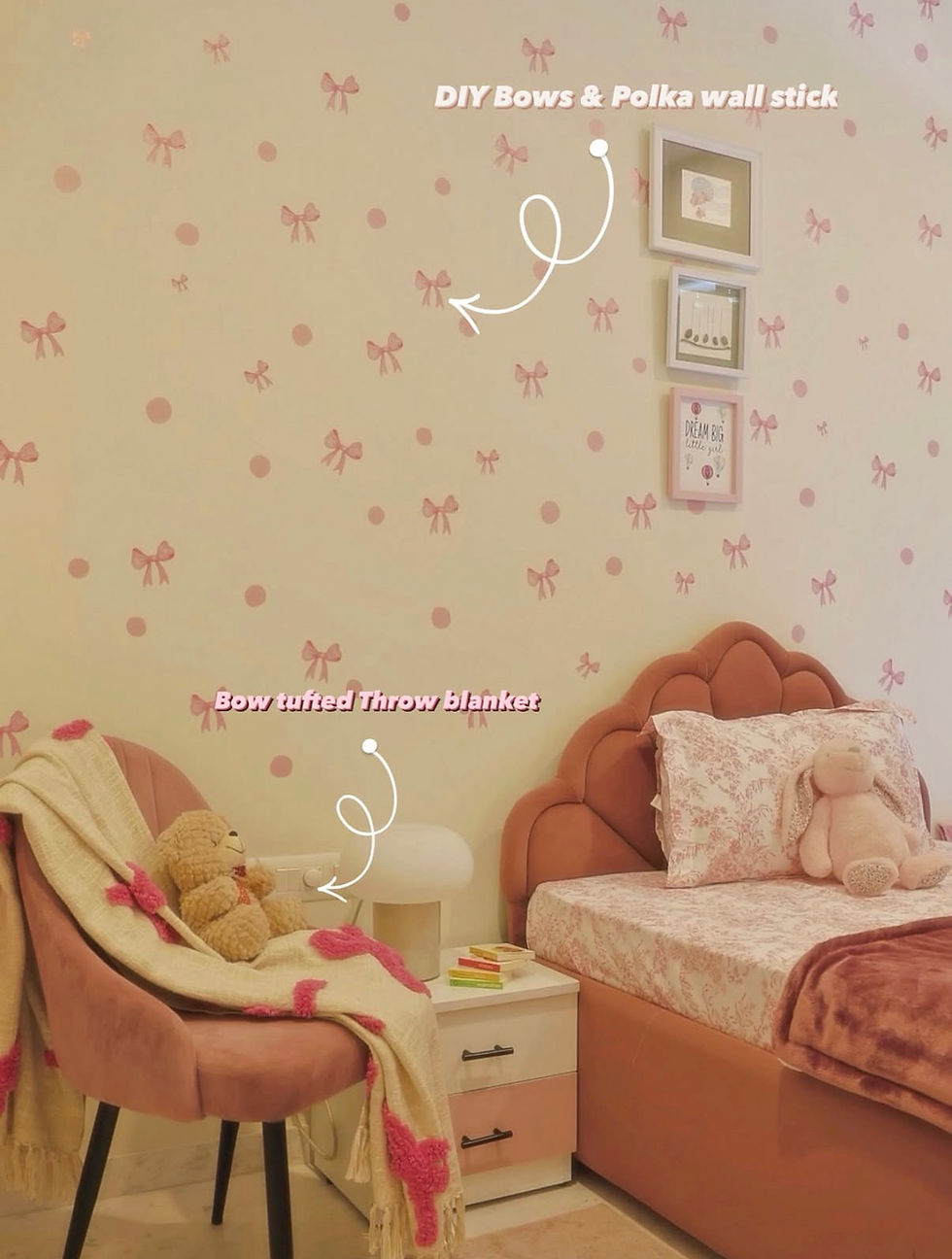 Thumbnail: DIY Bows & Polka Dot Wall Stickers