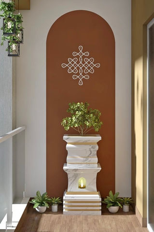 Kolam design wall decor