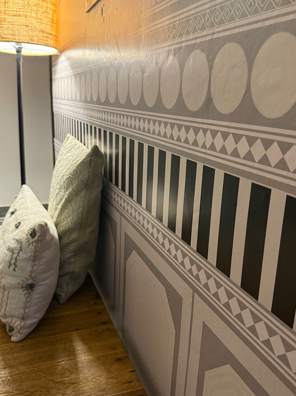 Thumbnail: DIY Geometric Pattern Contemporary Panel Wall Stickers