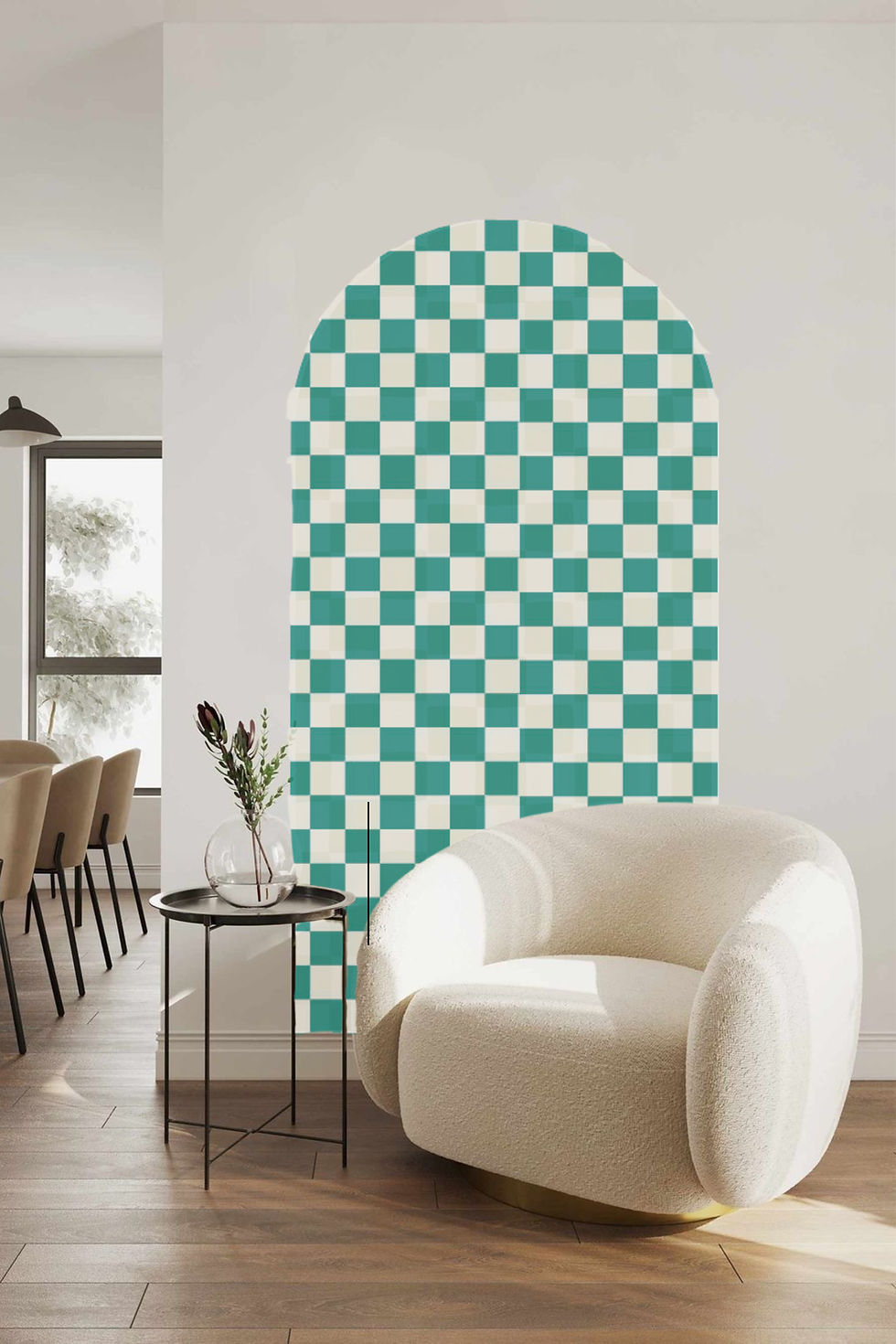 Thumbnail: DIY Funky Checks Arch Wall Sticker