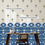 Thumbnail: Traditional Blue Mughal Arch Panel Wall Stickers paired with coconut tree decals, a unique wall decor choice.