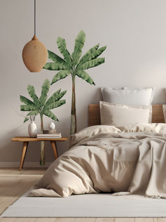 DIY Banana Trees wall stickers, Easy peal & Stick, Rental friendly, wall decor, wall decals, tropical home decor