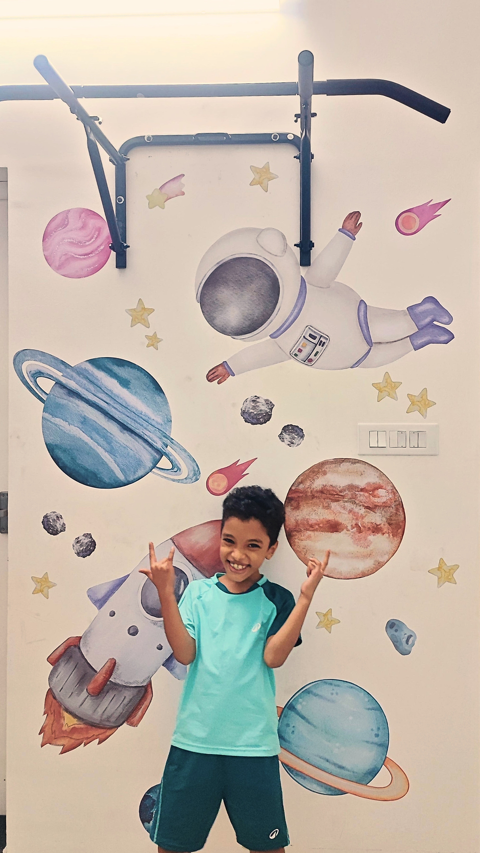 Thumbnail: DIY Watercolor big Space Themed Wall stickers