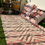 Thumbnail: Peach geometric tufted rug