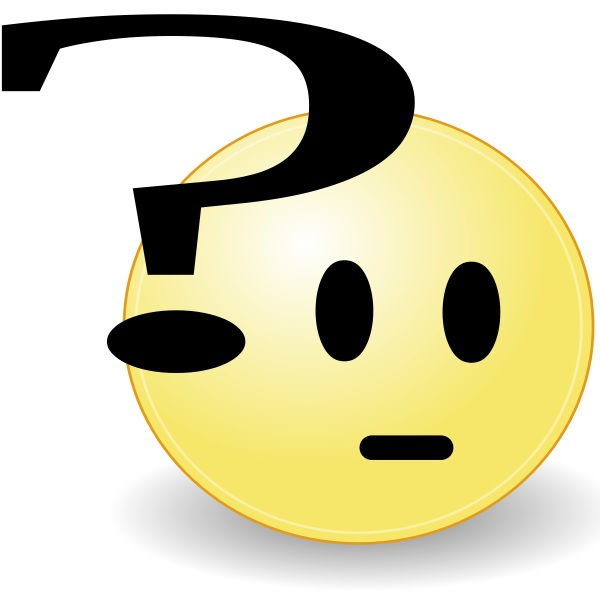 Puzzled smiley face