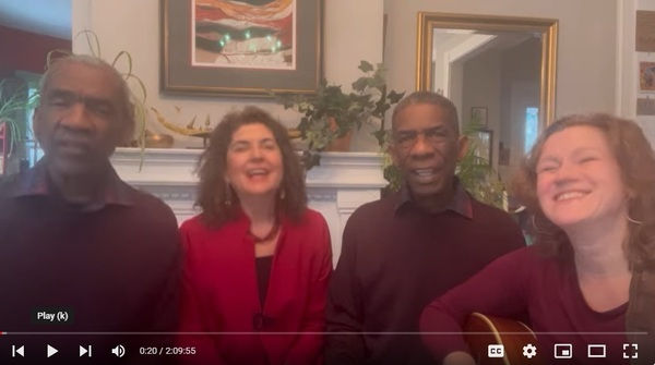 screenshot of video with 4 people