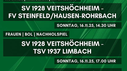 Vorschau 16.11.25 - Heimspieldreierpack unserer Aktiven zum Jahresabschluss