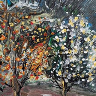 Miniaturbild: Bild-Früchte Bäume 15 x 15 cm
