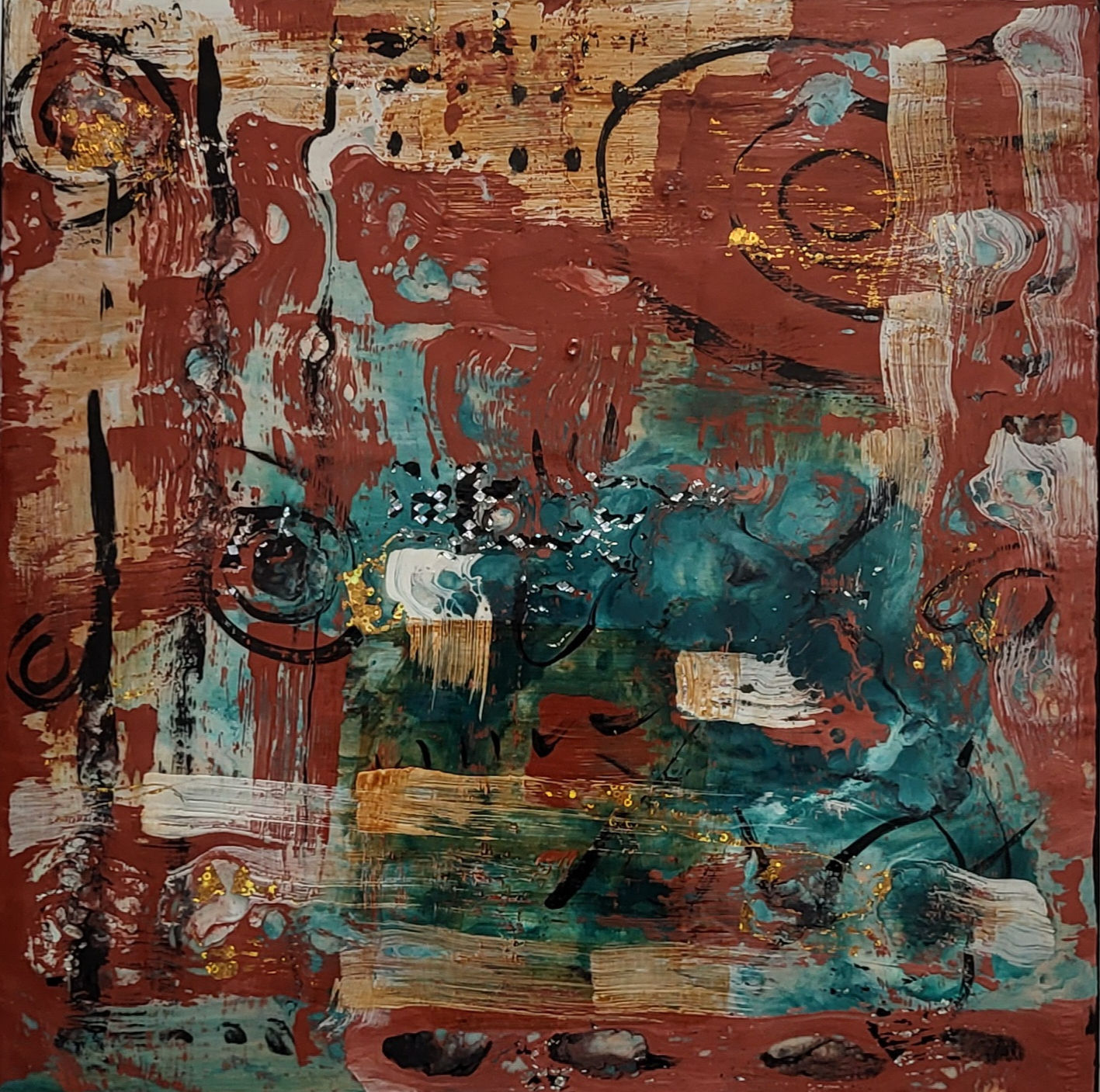 Spuren der Zeit – 30 × 30 cm