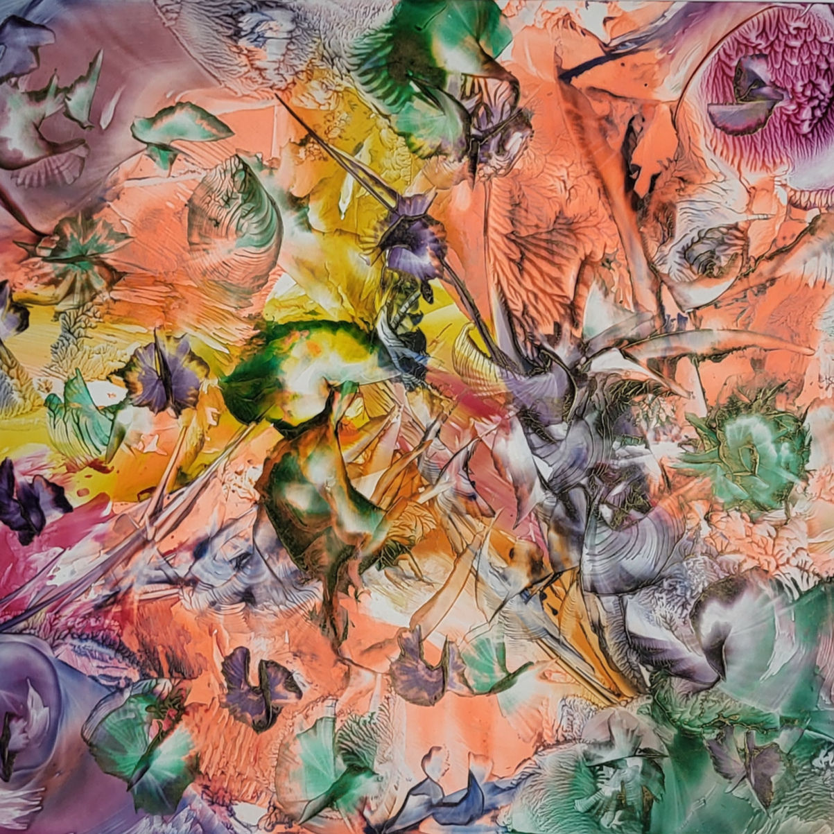 Farbrausch – 33 × 29 cm