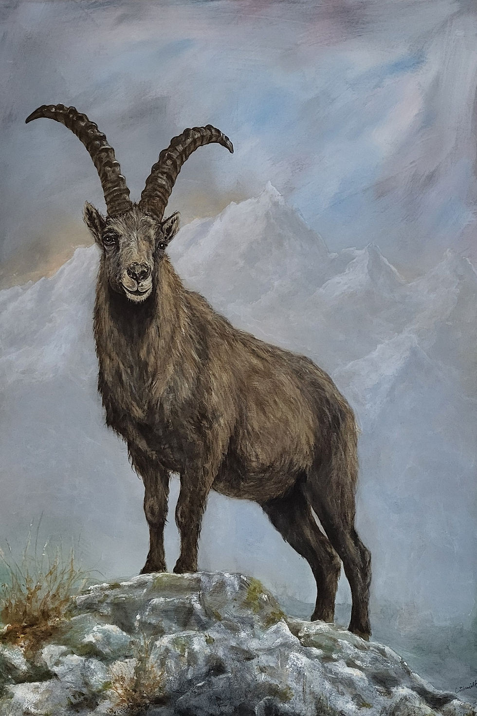 Miniaturbild: König der Bündner Berge – 60 x 90 cm