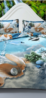 Edredon Fondo marino Queen Size