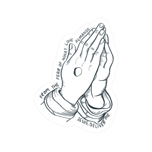 Praying Hands Sticker Cradle Catholic Praying hands sticker cradle catholic