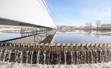 Biological wastewater treatment is carri