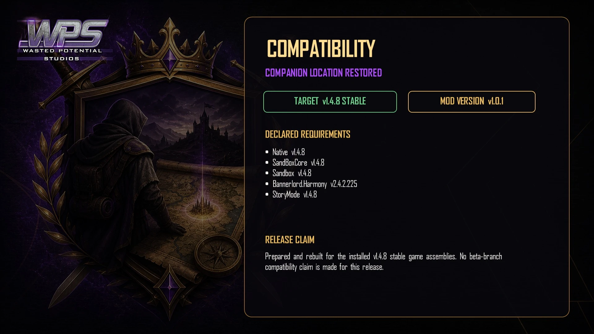 Companion Location Restored