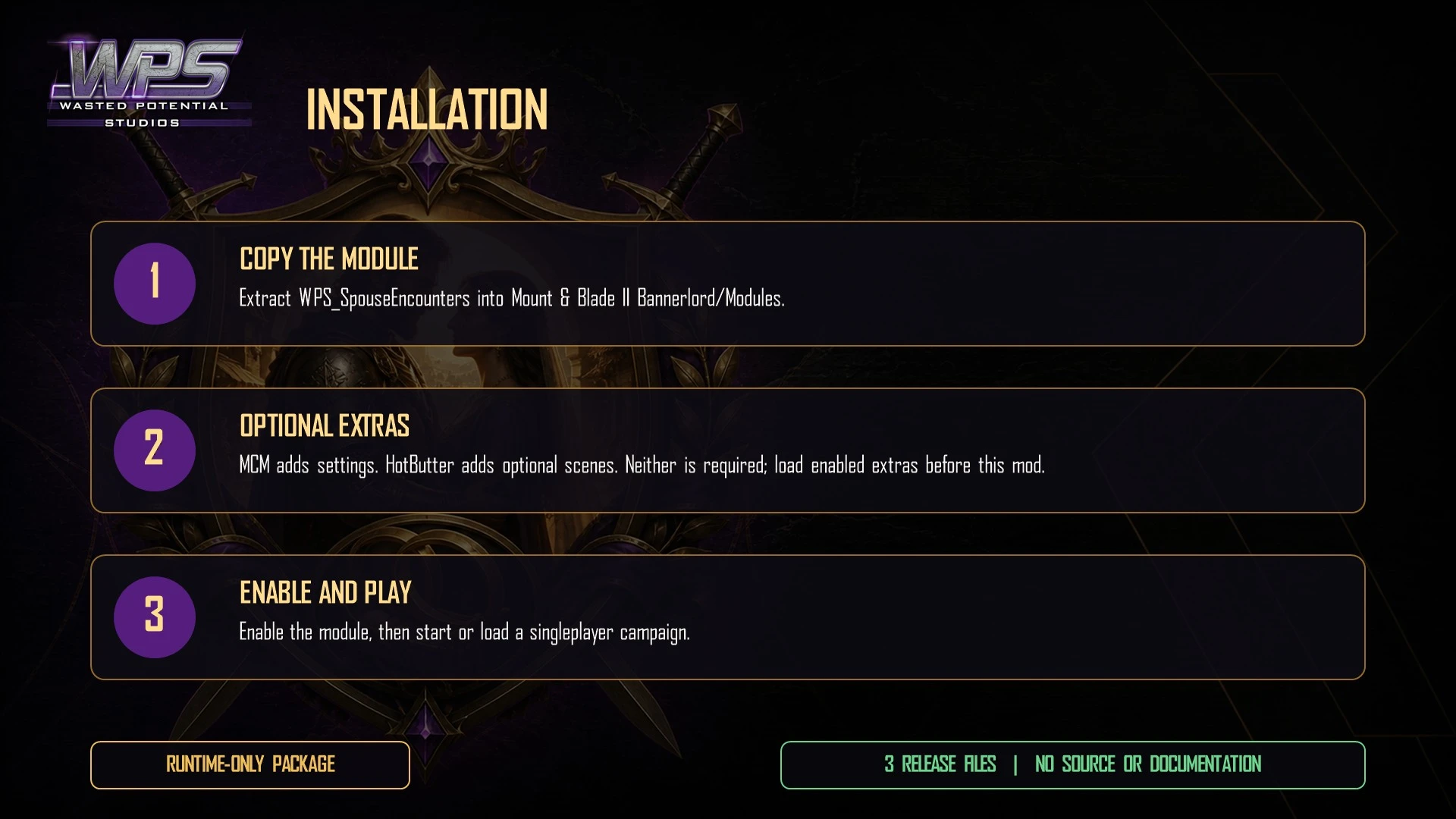 Spouse Encounters - Installation and upgrading
