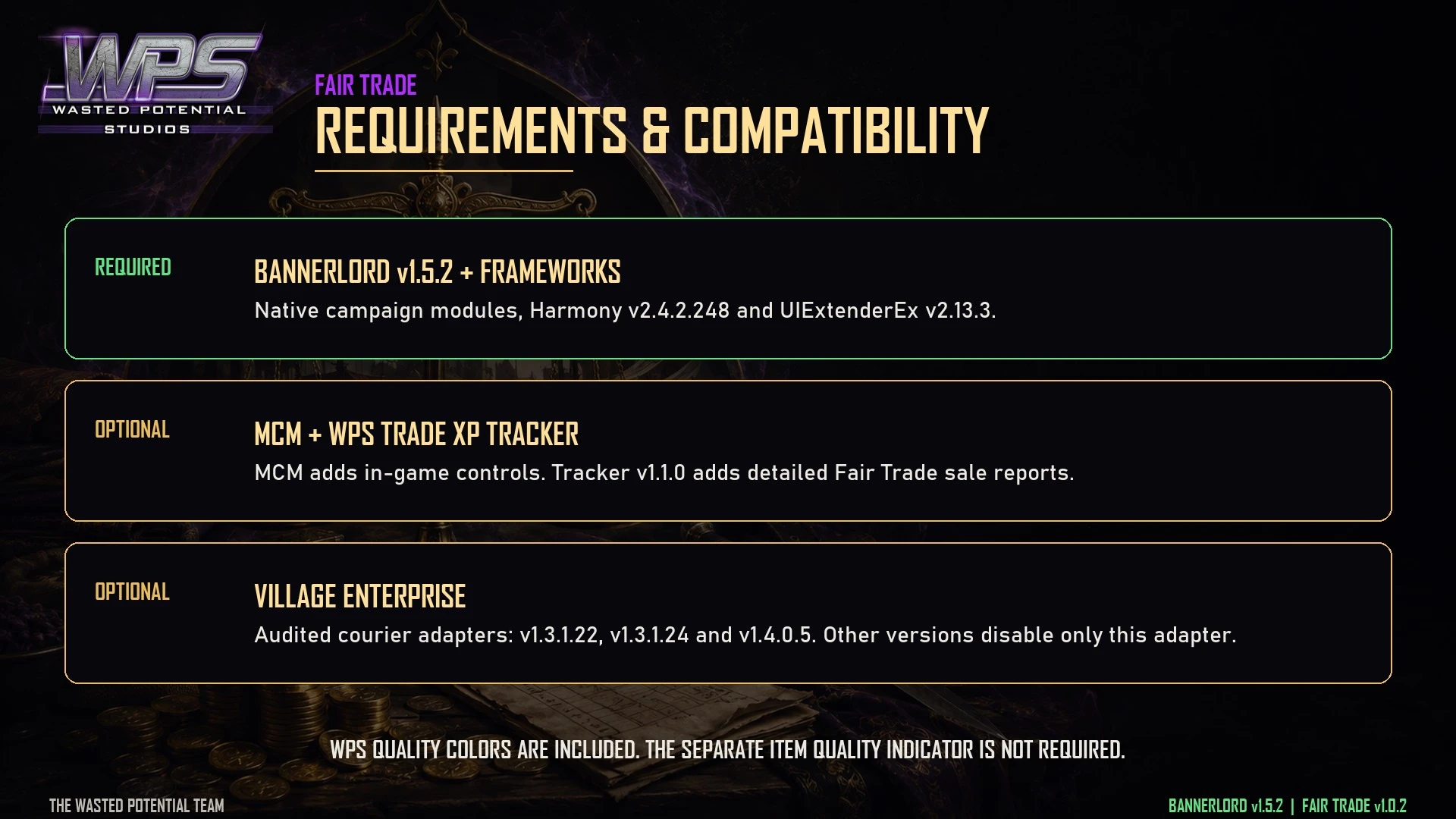 Requirements and compatibility
