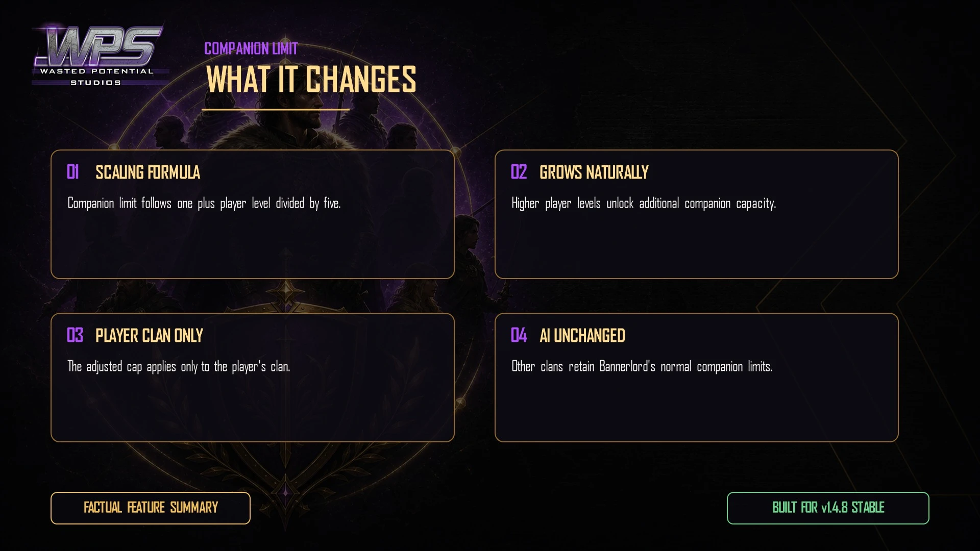 Companion Progression