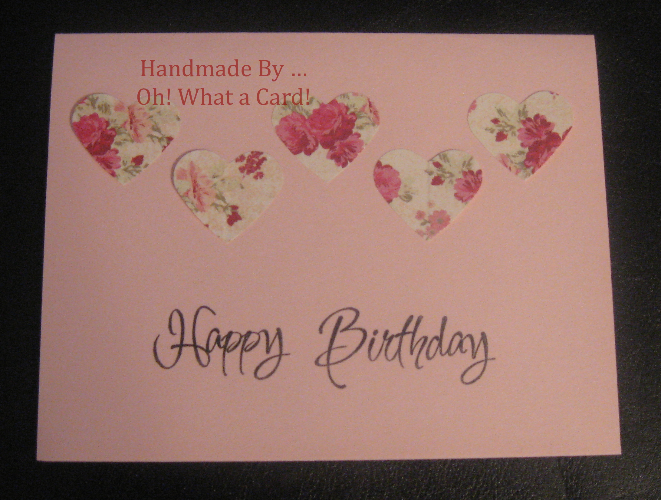 Birthday Hearts Card