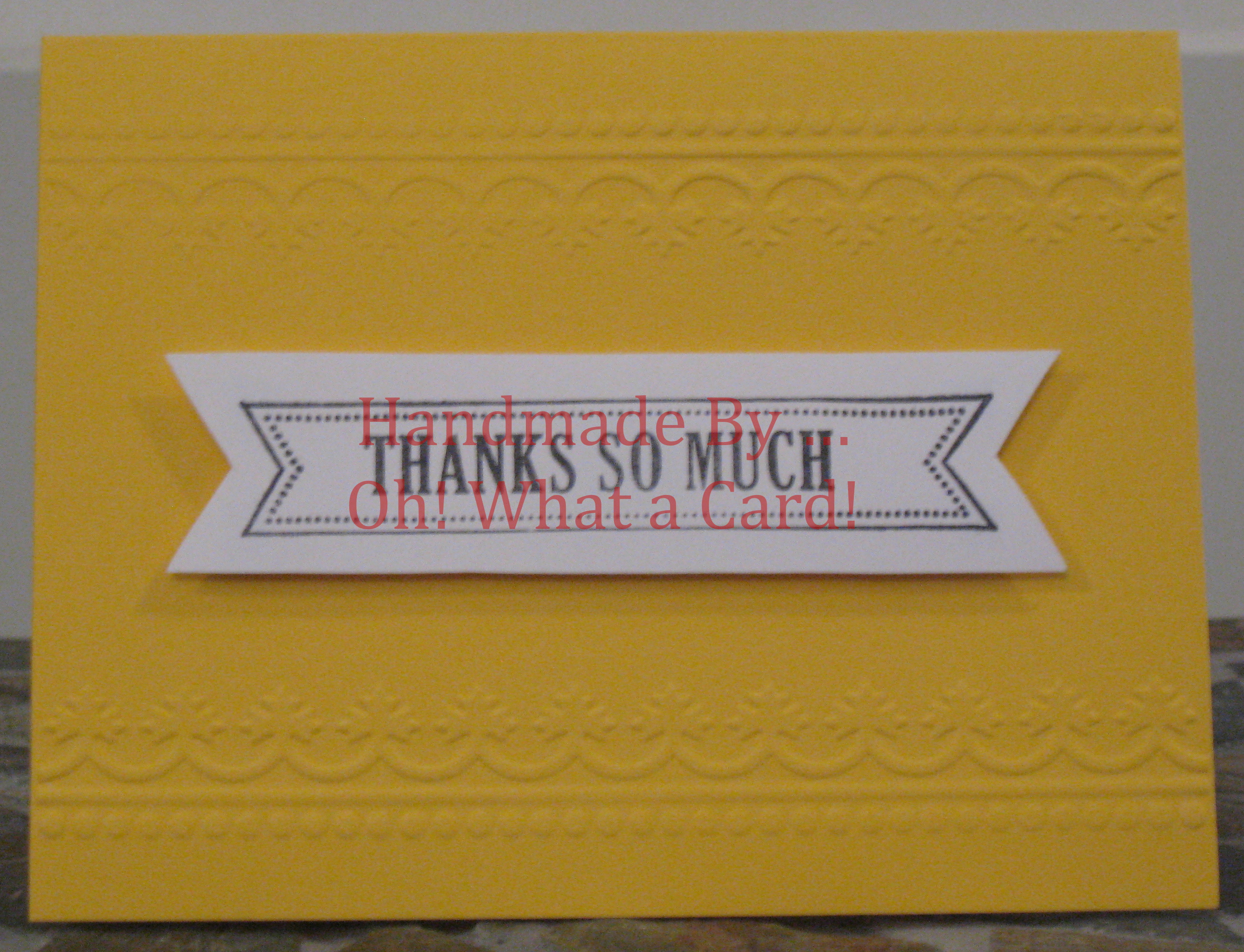 Thank You Banner Card